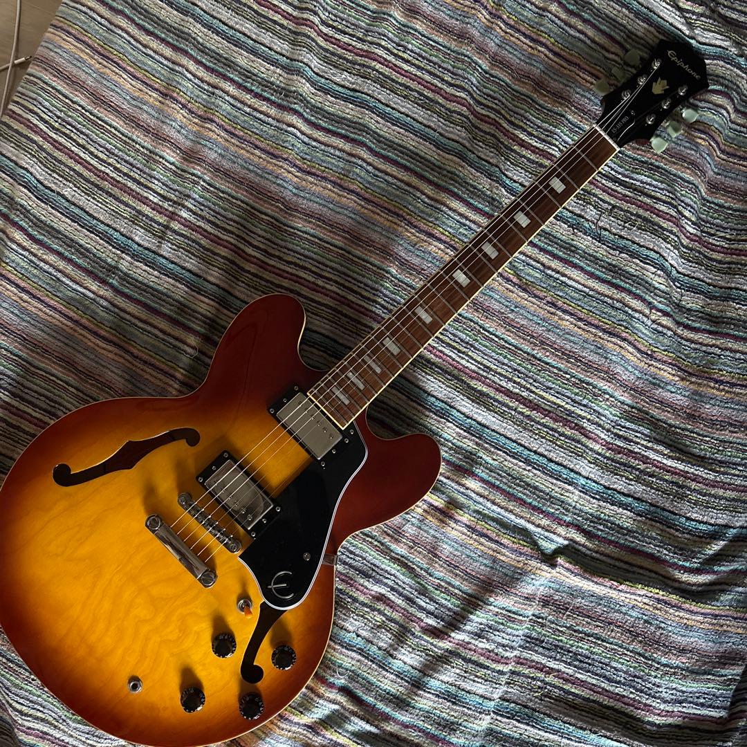 美品　Epiphone ES-335 PRO ブロックインレイ　ハードケース付き