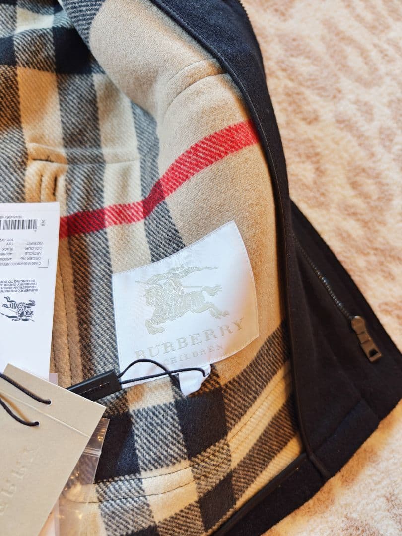 BURBERRY バーバリーダッフルコート　ノバチェック キッズ 140 10Y