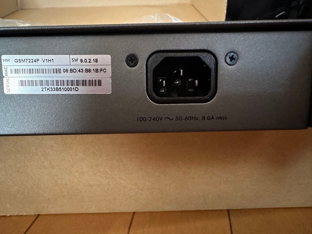 NETGEAR GSM7224P-100AJS ギガビット 24ポート