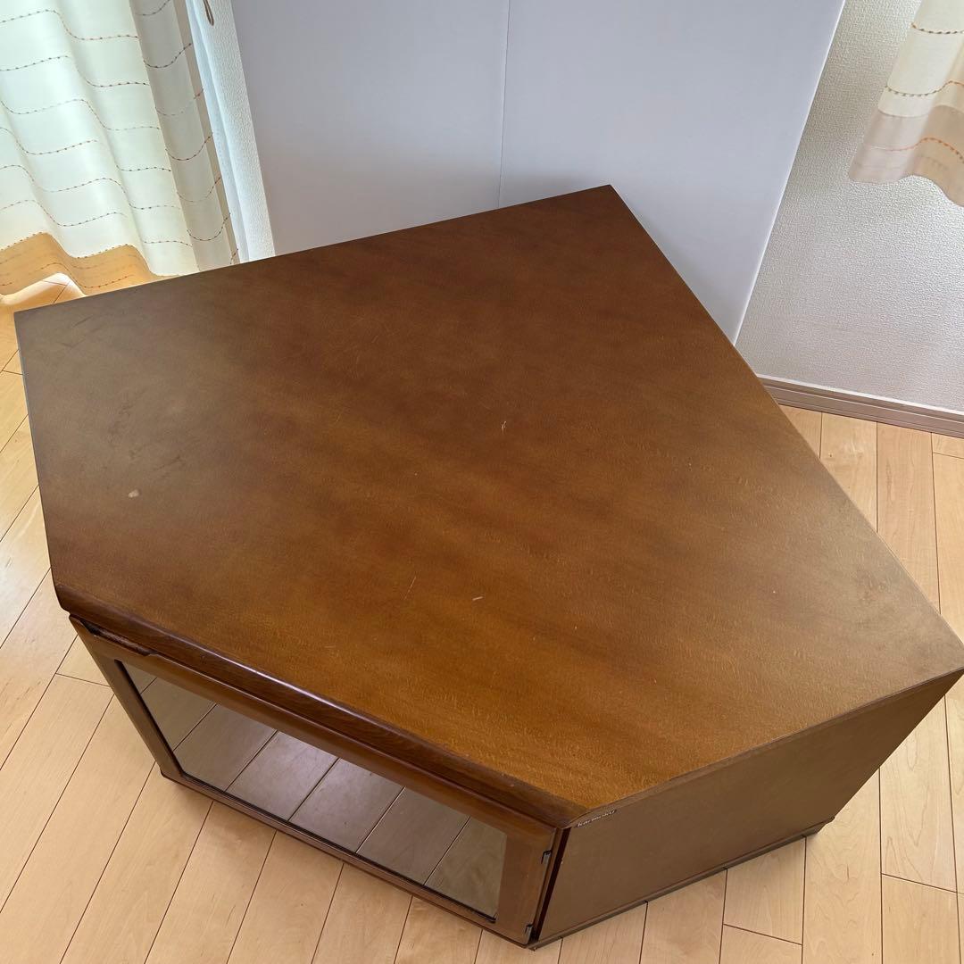 カリモク　コーナーテレビボード　テレビ台　カリモク家具　オールドカリモク　サイド