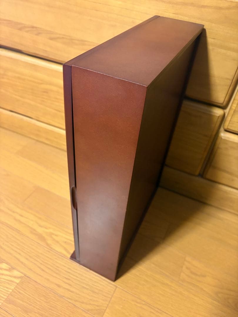 コレクションケース 木製 背面ミラー 棚ガラス5枚付