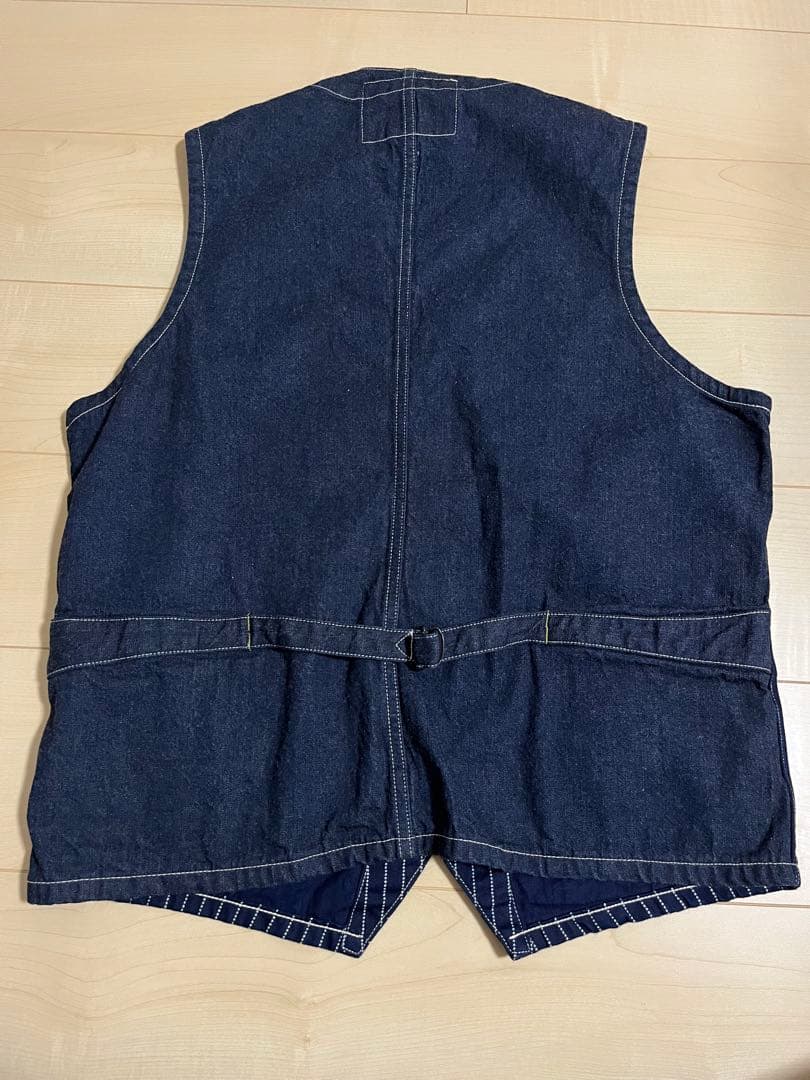 Sugar Cane & Co. ストライプベスト サイズ42