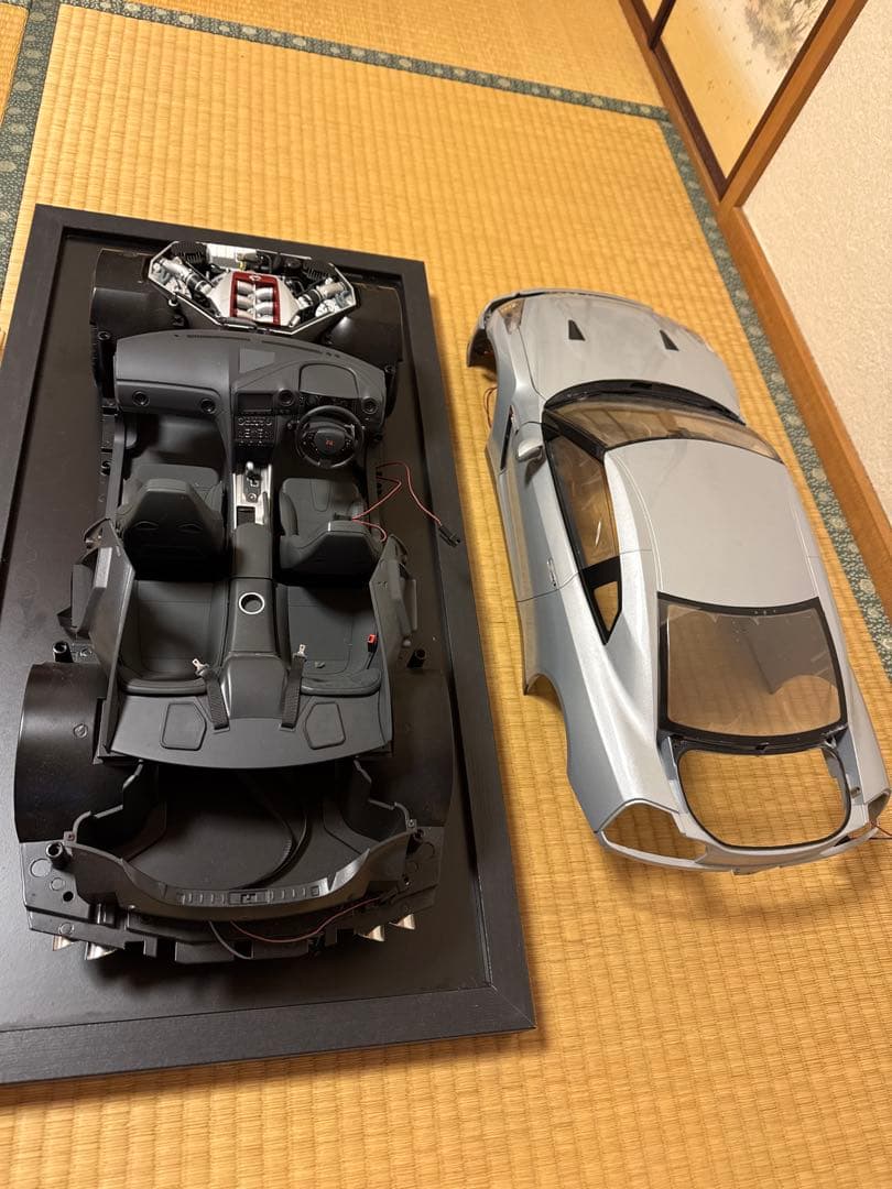 日産 NISSAN GT-R シルバー ディアゴスティーニ　ジャンク品