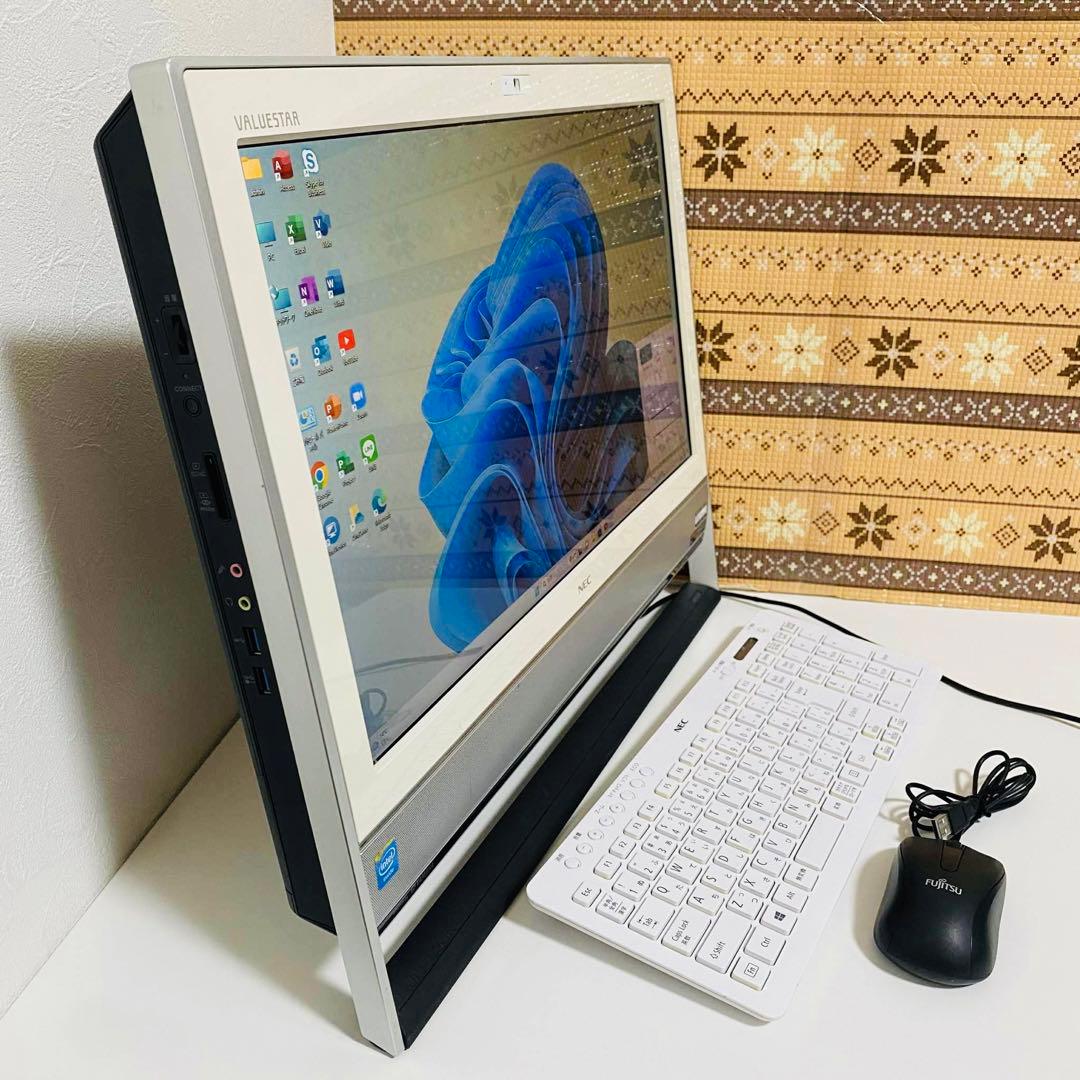 Y895 NECデスクトップSSD高速 Windows11オフィス2024付き