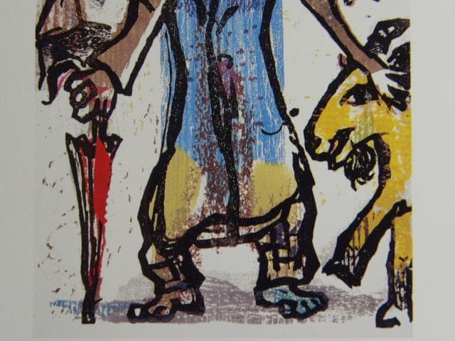 シャガール、『ポエム４』、希少な画集より、新品高級額