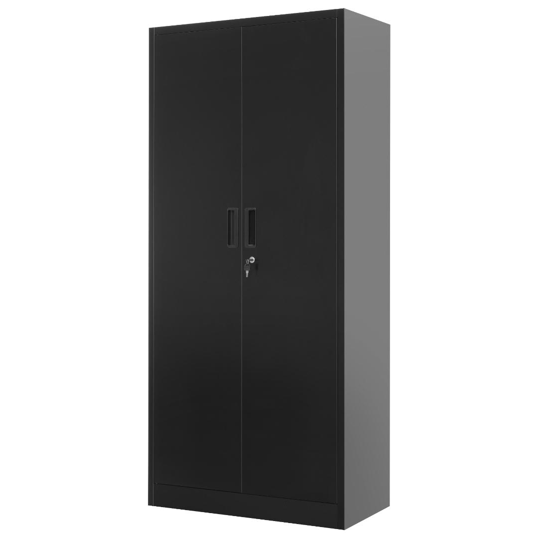 スチール書庫 両開き書庫 書類保管庫 高さ180cm 保管庫 収納 オフィス