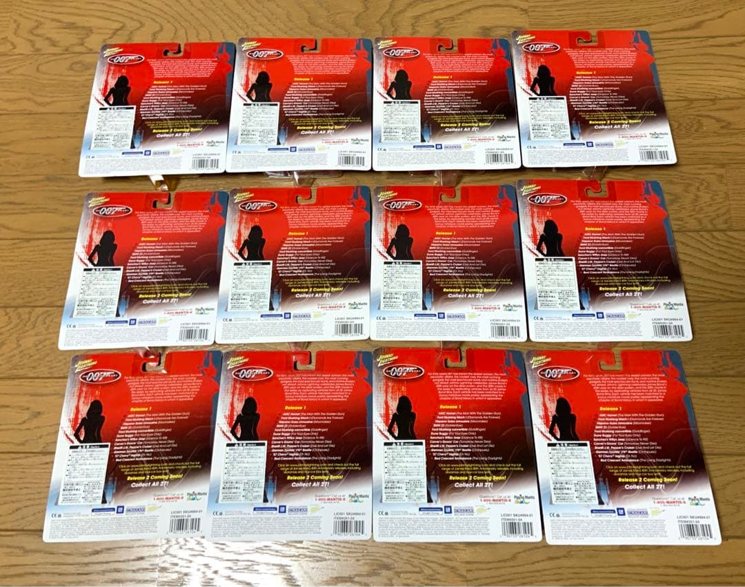 ジョニーライトニング　007 ジェームスボンド 40周年記念　ミニカー　全12種