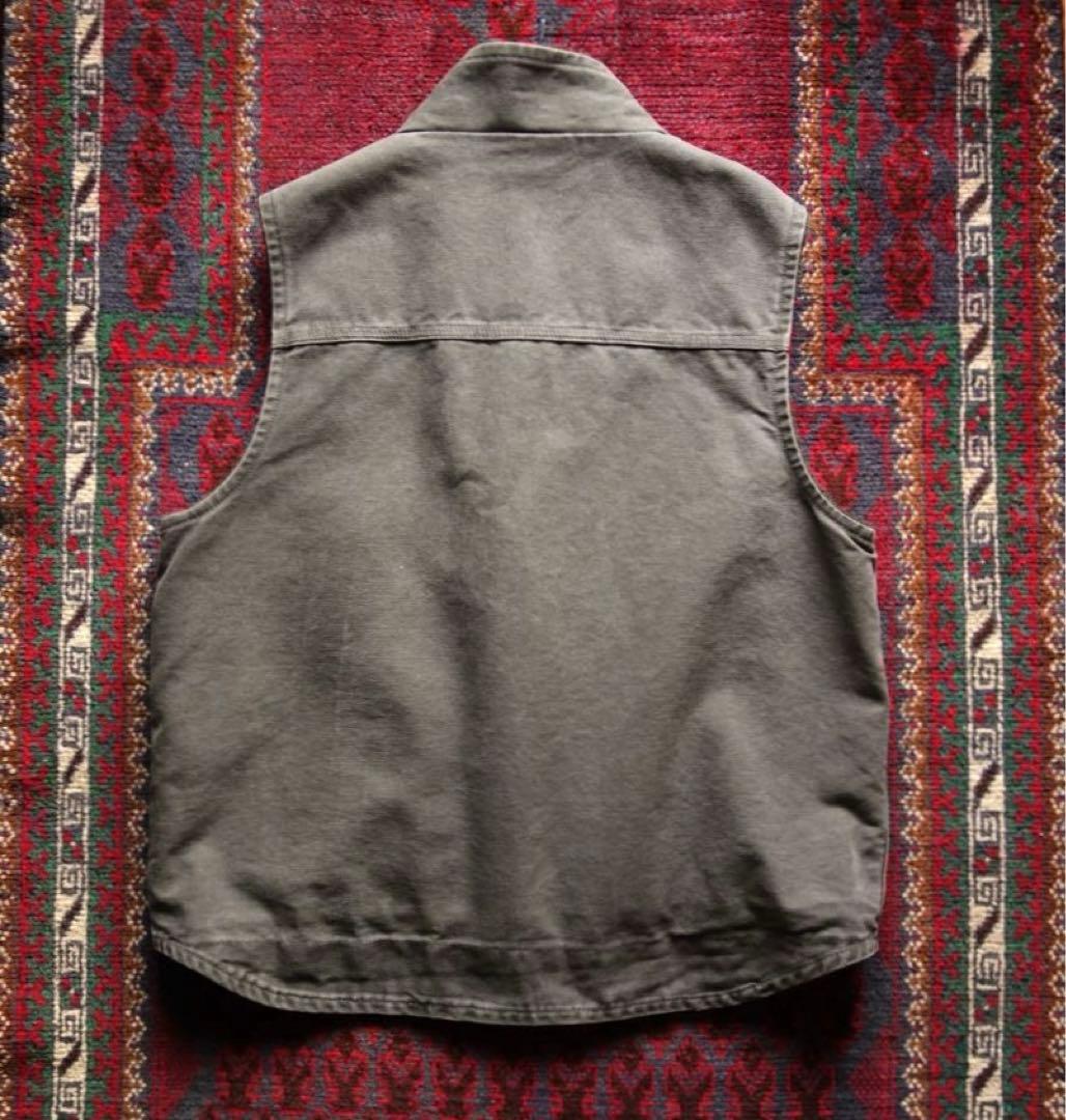 carhartt ダックベスト L メキシコ製 カーハート グレー 美品