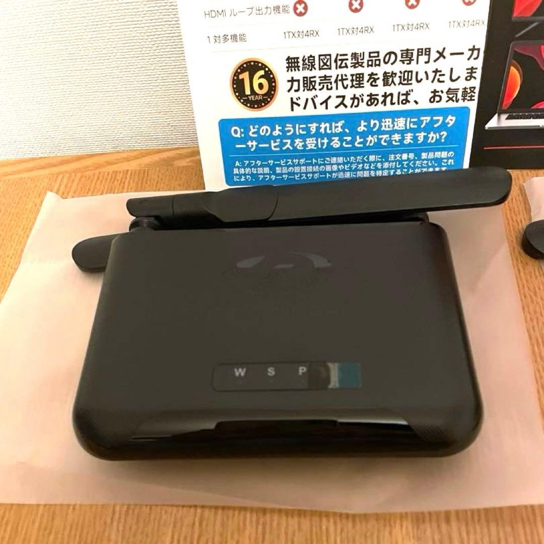 ワイヤレスHDMI 送信機と受信機4K@30HzHDフルHD 5Ghz/250m
