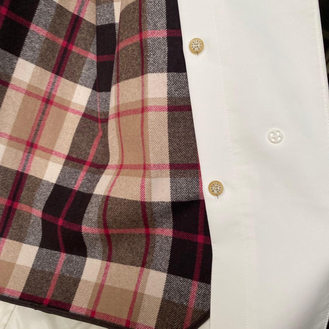 美品　マッキントッシュロンドン　ステンカラー　ゴム引きコート　M