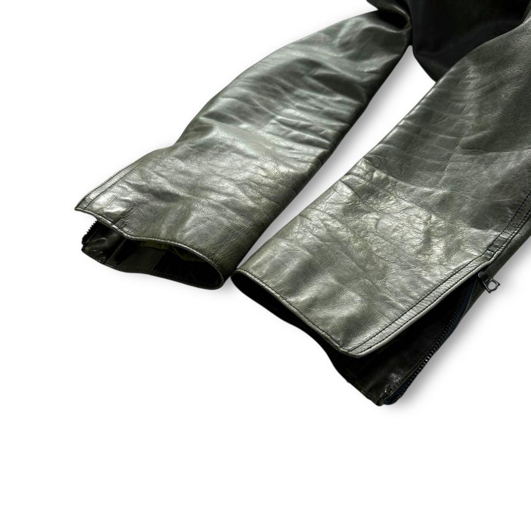 幻の逸品★m0851 カウハイド シングルライダース レザージャケット カナダ製