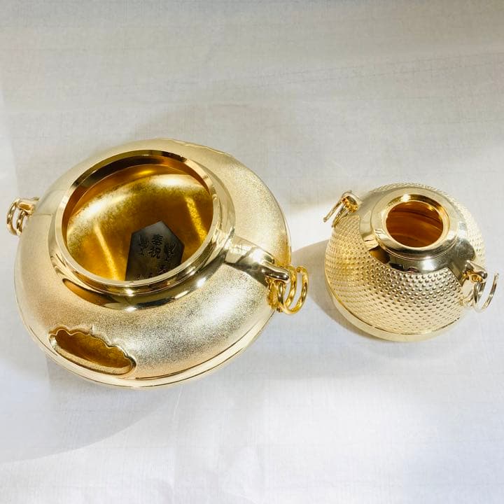 金の茶釜　天皇陛下即位50年記念