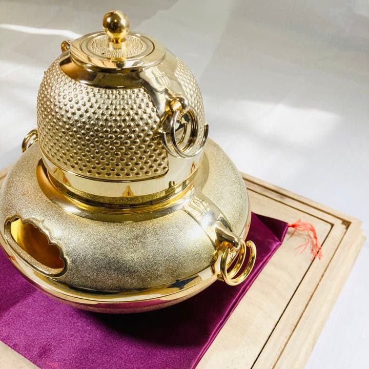 金の茶釜　天皇陛下即位50年記念