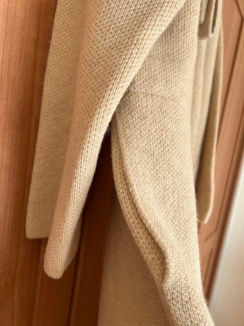 FREEMAN-b カシミヤ ベージュ ベルト付きローブコートリゼッタ