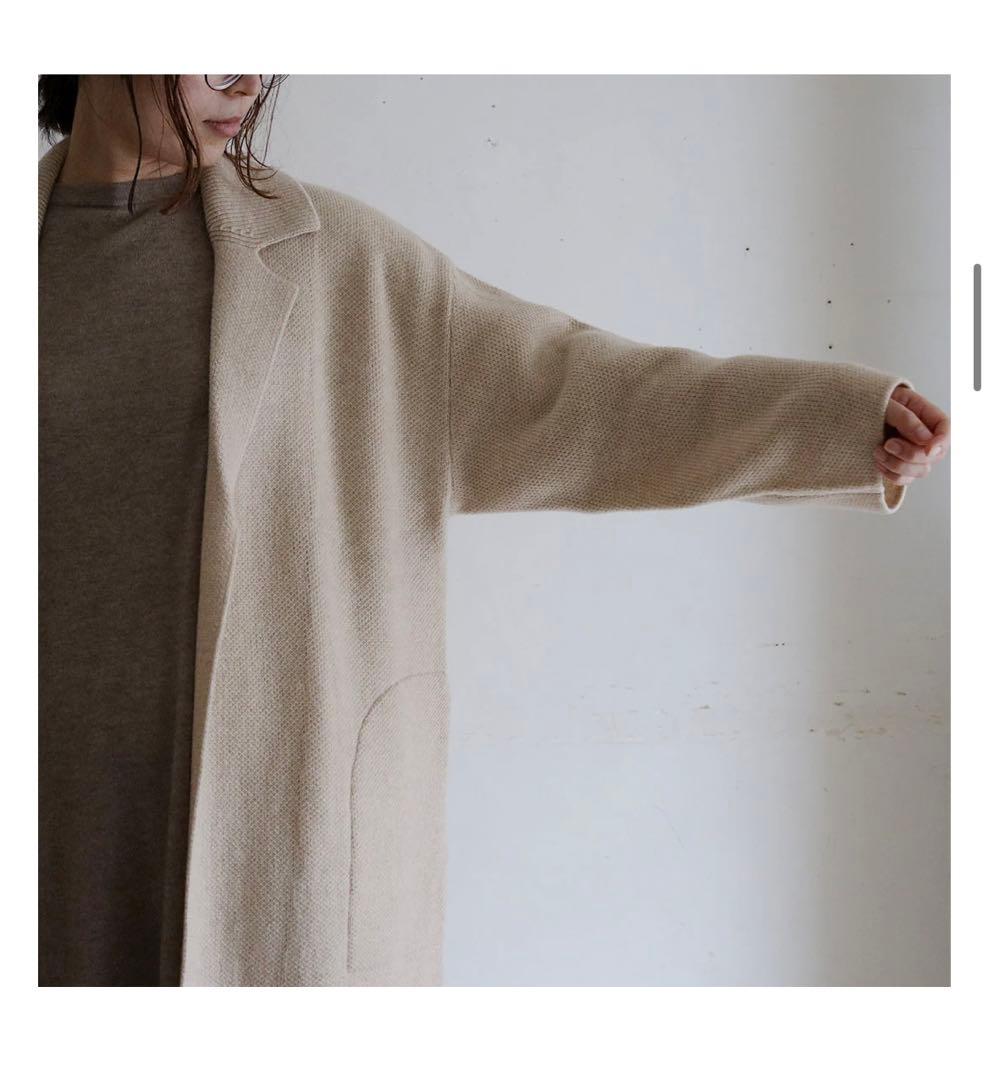 FREEMAN-b カシミヤ ベージュ ベルト付きローブコートリゼッタ