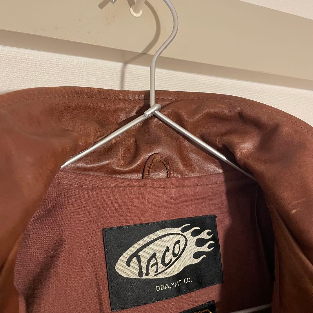 良品 90s ビンテージ シングル レザー ライダースジャケット US40