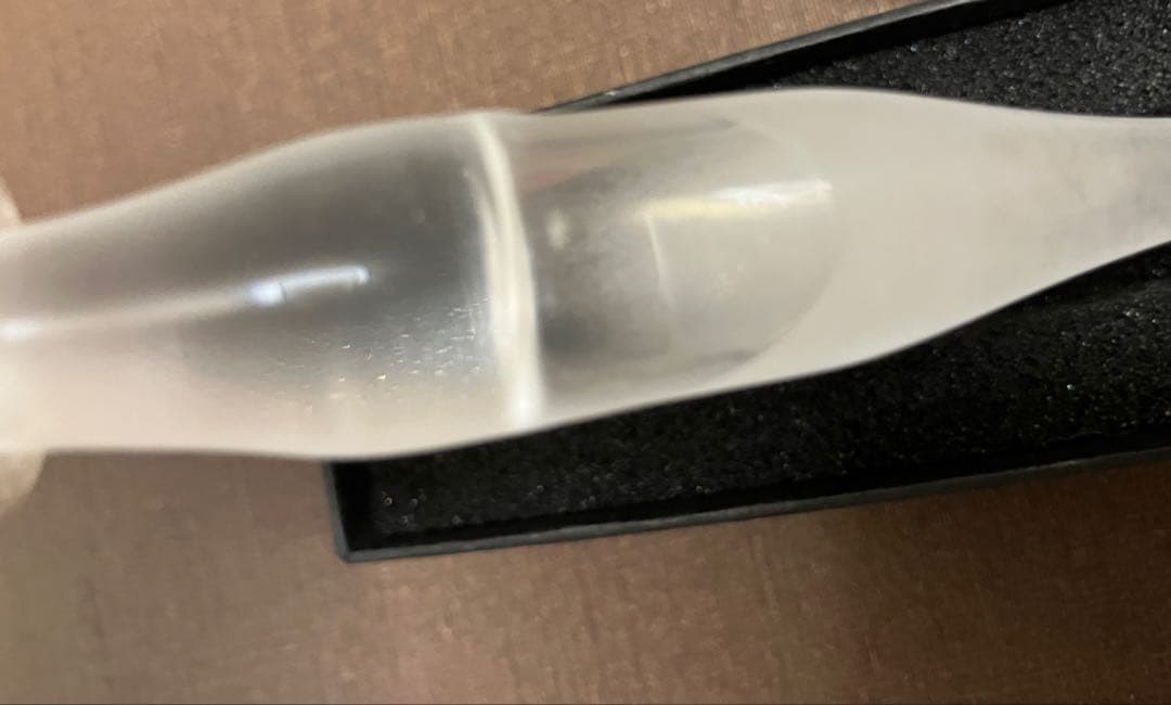 【最終値下げ】aun ガラスペン　ストームガラスシンプルM