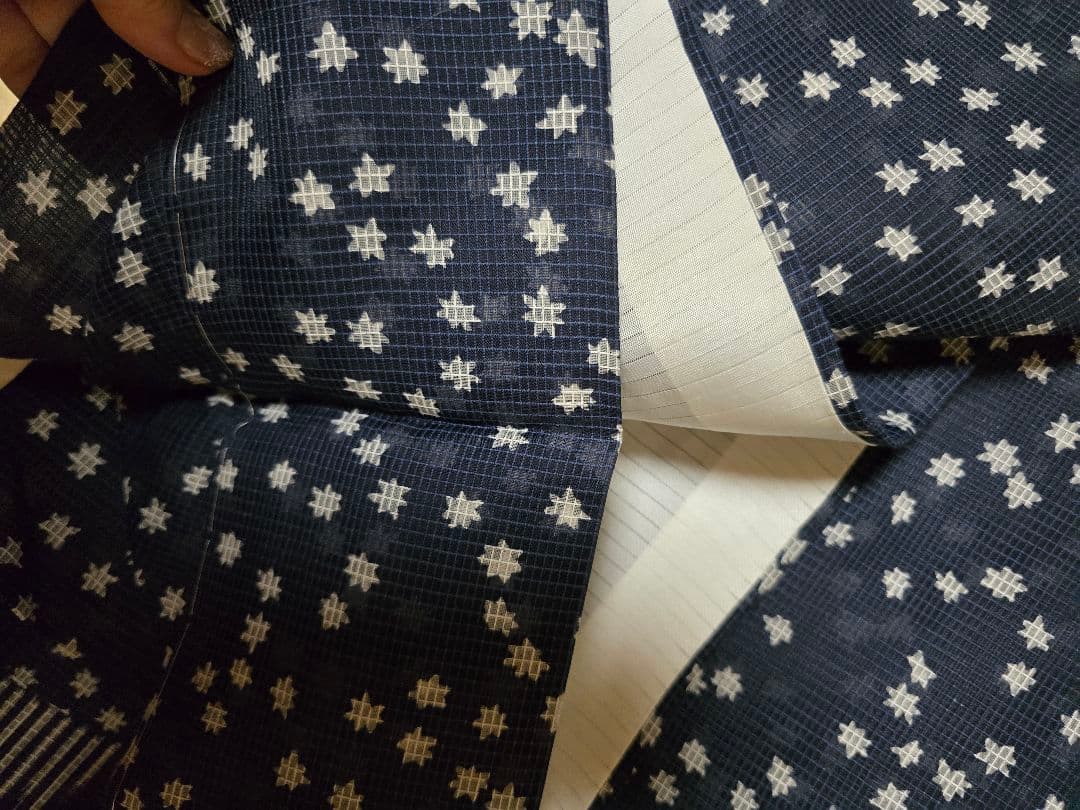 レア中のレア、日本橋竺仙 絹紅梅最高級浴衣 貴重な絵羽柄一点モノ