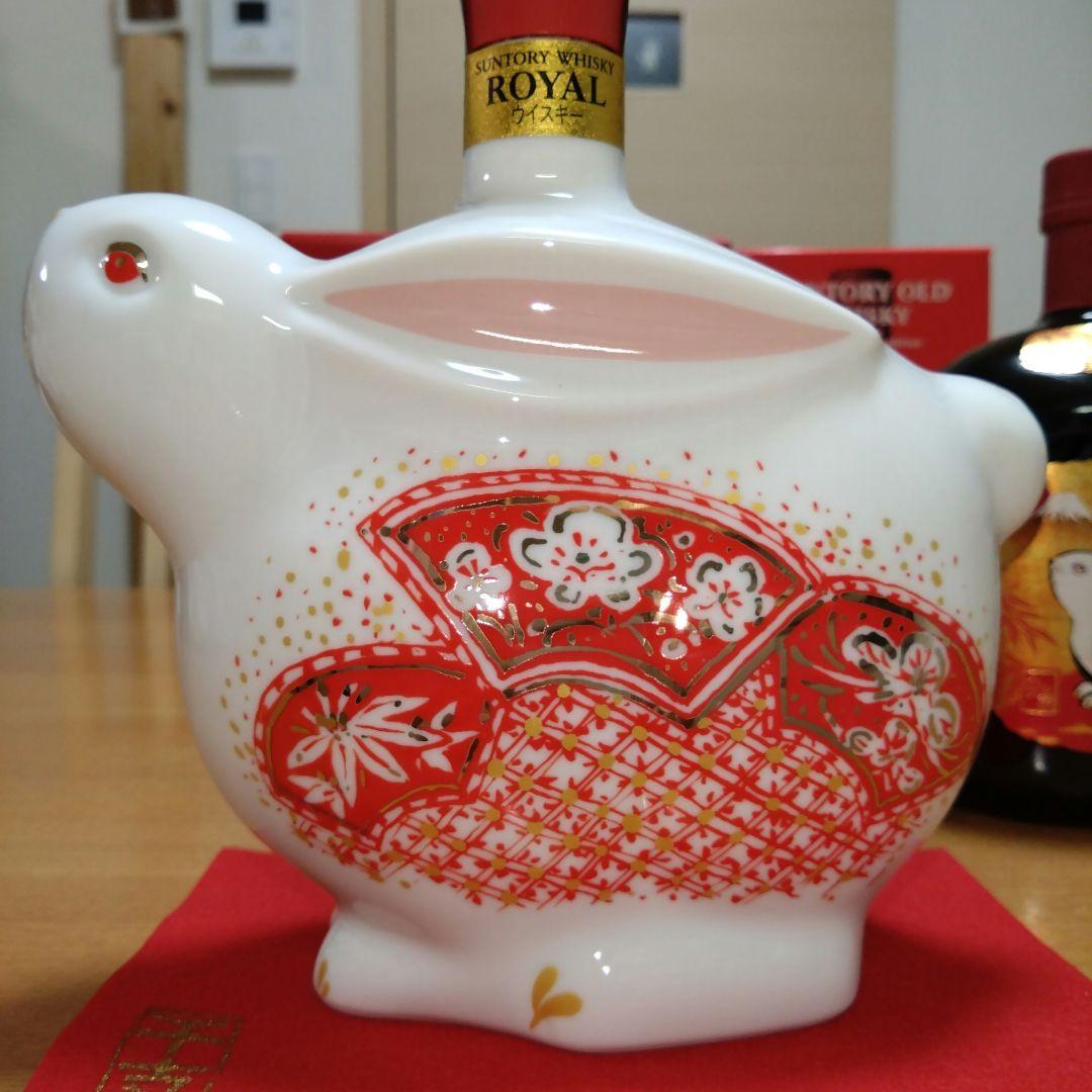 ◆サントリーウイスキー◆卯歳◆ローヤル✺干支ボトル◆オールド✺干支ラベル◆各1本