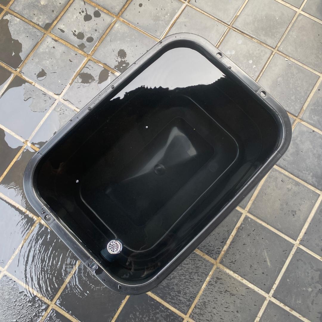 メダカ飼育ケース 36㍑x4個（4色あり）オーバーフロー付 金魚容器 ビオトープ