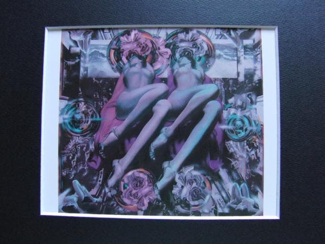 飯田四郎、天上の詩'94、希少な画集より、新品高級額・額装付