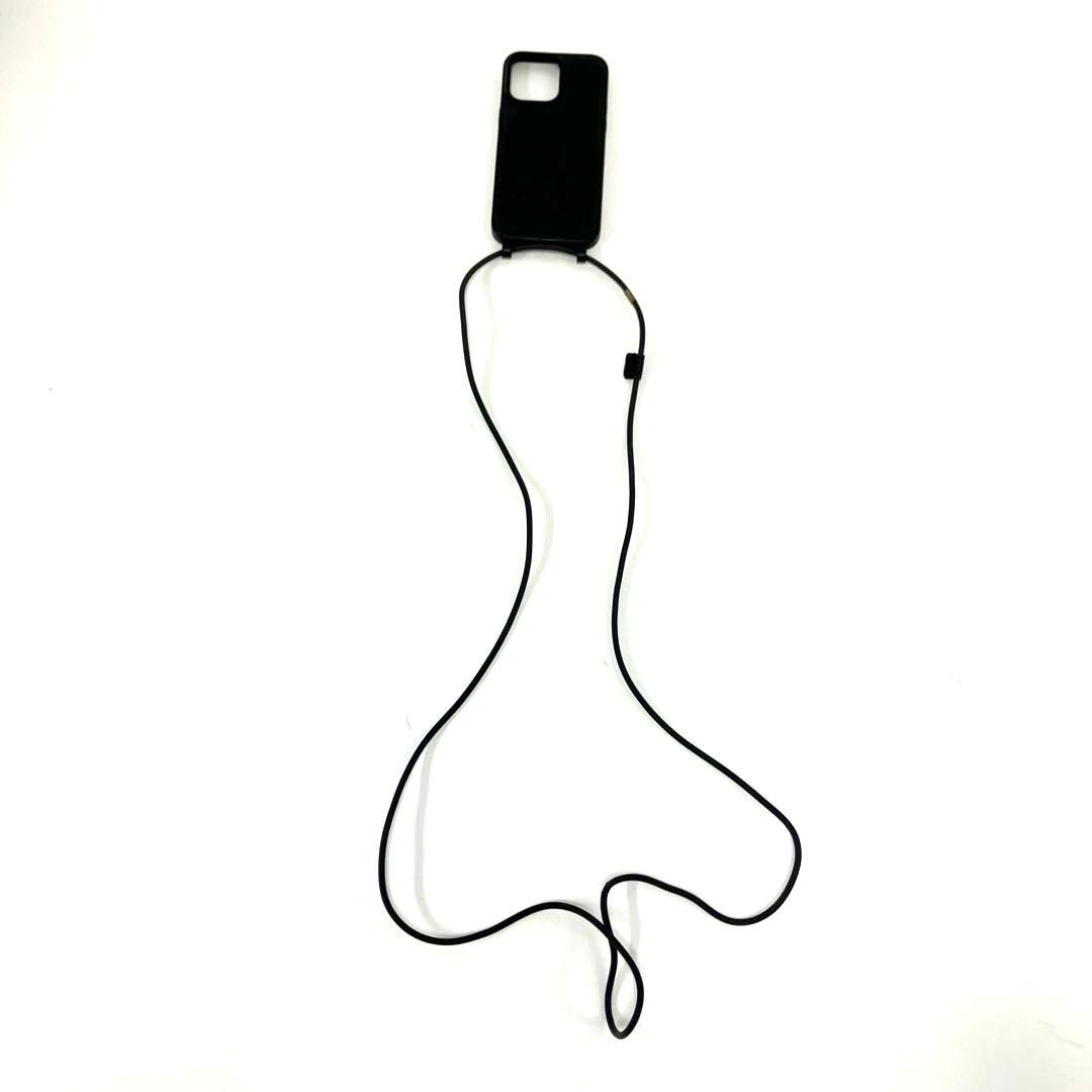 大人気☆ロエベ☆iPhone14pro maxケース☆アナグラム☆ストラップ☆黒