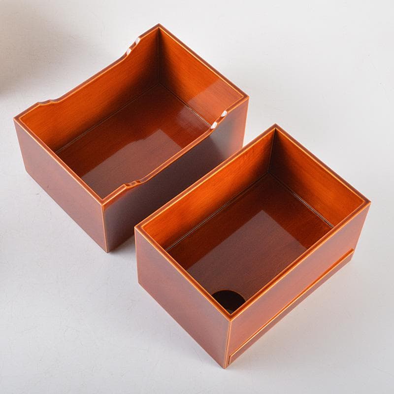 茶道具　飛騨春慶塗　茶箱　棗　茶碗など　五点　一式　共箱　M　R5769