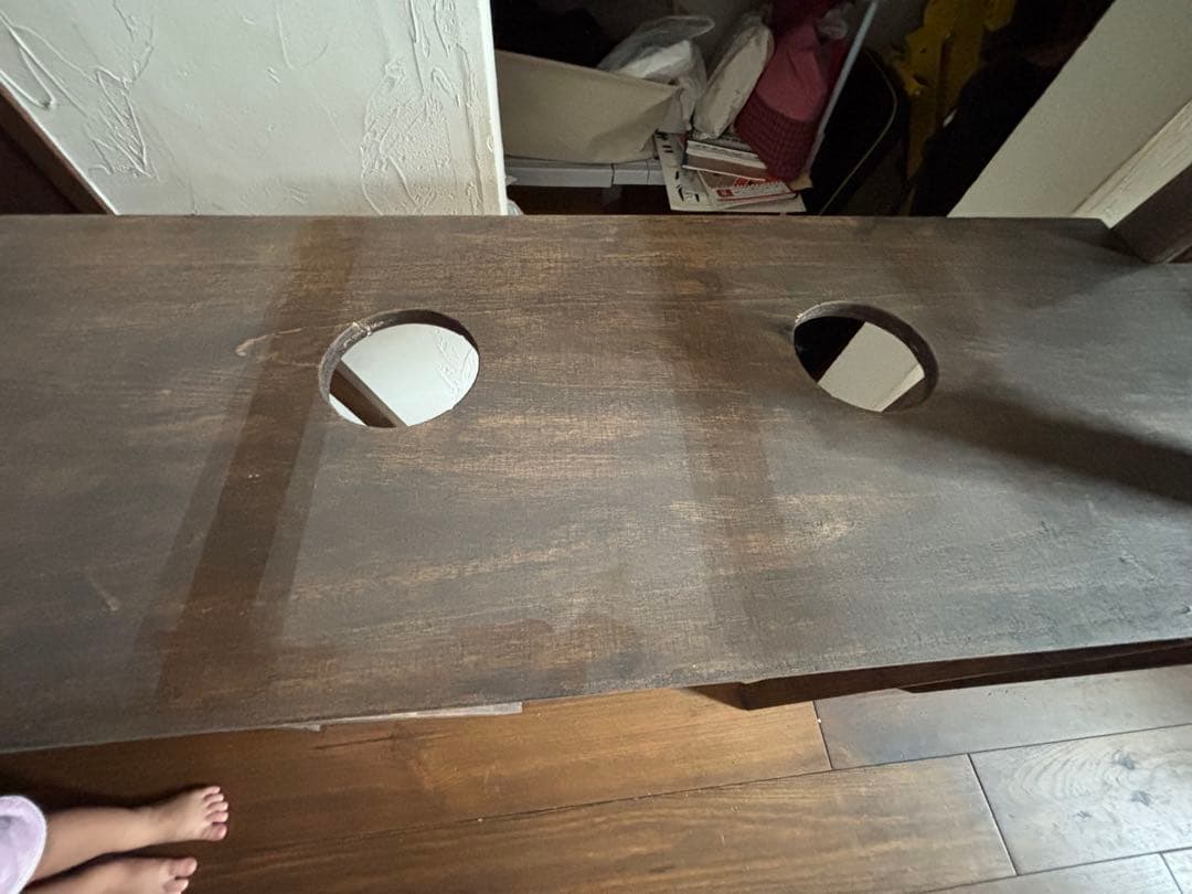 木製折りたたみテーブル　 木製キッチンテーブルキャンプ アウトドアラック