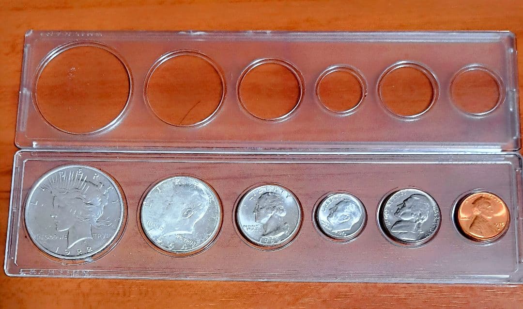 1922年ピースダラー 1964年ケネディハーフダラー などアメリカ古銭銀貨