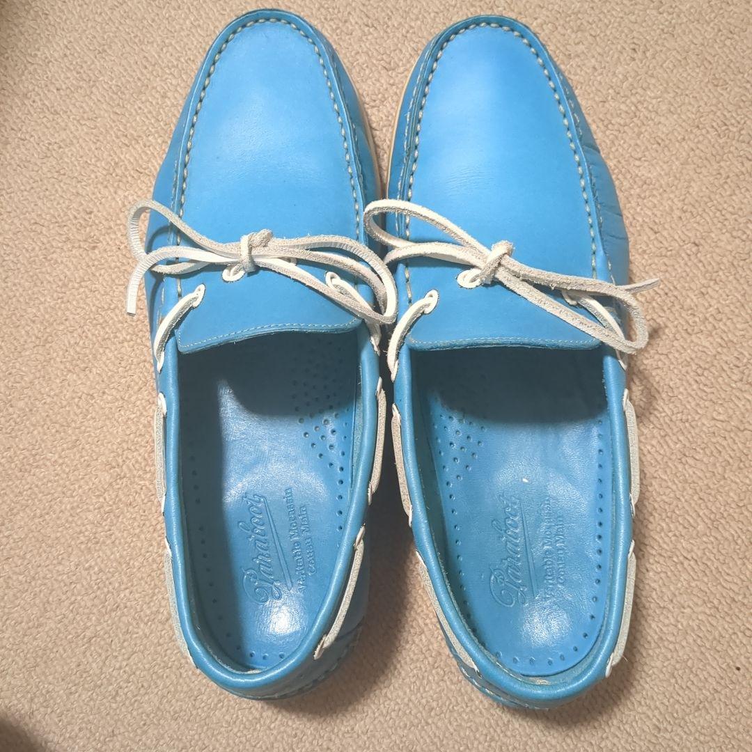Paraboot デッキシューズ 青