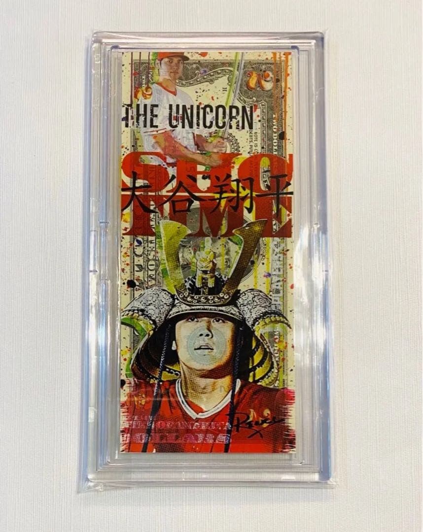 大谷翔平　米国＄2札 Rency Banksy 世界限定17枚　兜デザイン