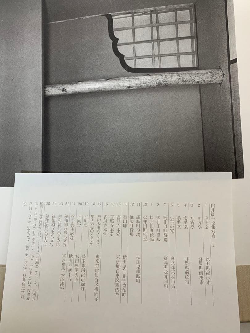 大型本　白井晟一写真集