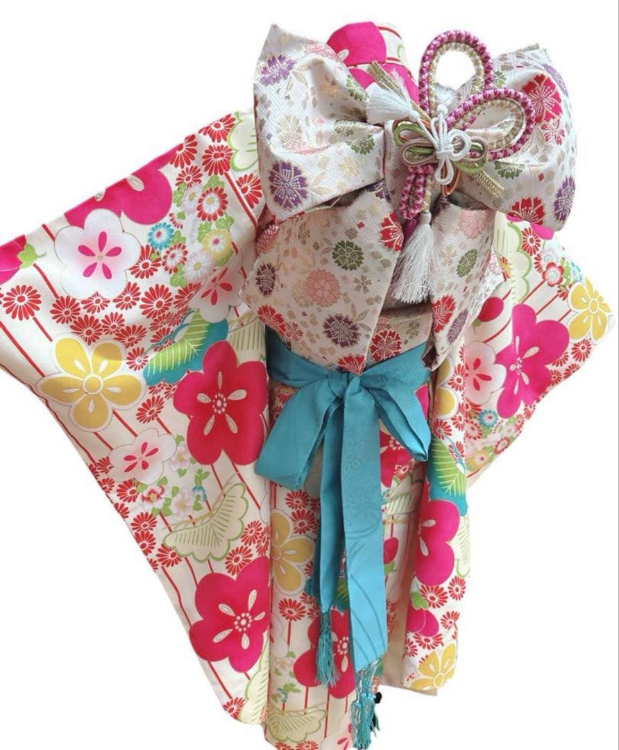 大幅値下げ‼️七五三 フルセット 7歳 ピンク ホワイト 水色