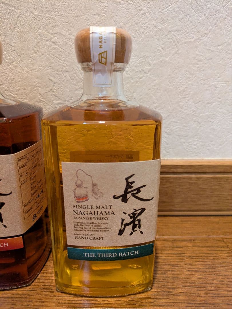 長濱シングルモルトウイスキー1st〜3rdとアマハガンモンペラ新品未開封品4本組