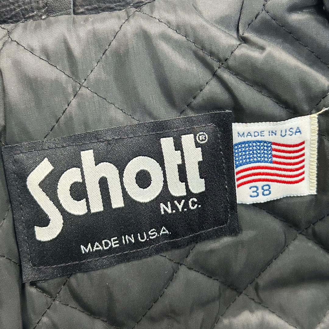 Schott トラッカージャケット 634 USA製 38 シングルライダース