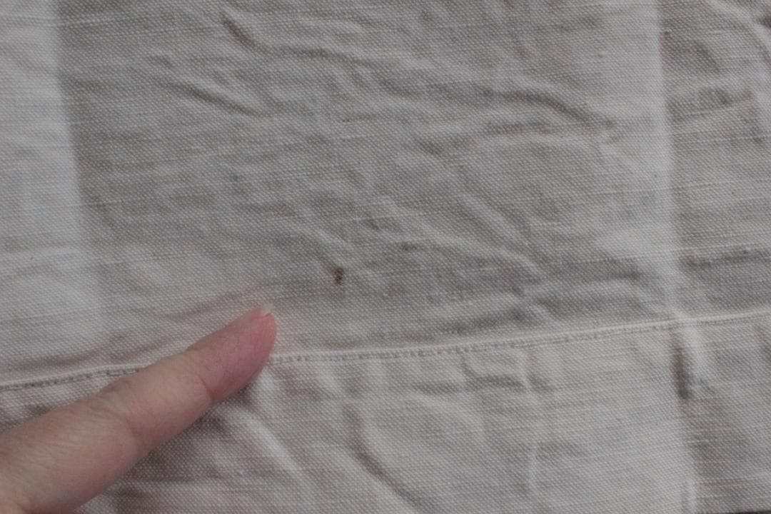 フランスアンティークイニシャル“BL”シーツモノグラム刺繍