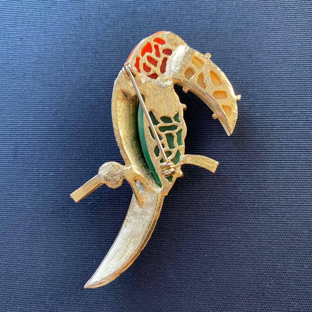 ヴィンテージ　ブローチ　数字刻印