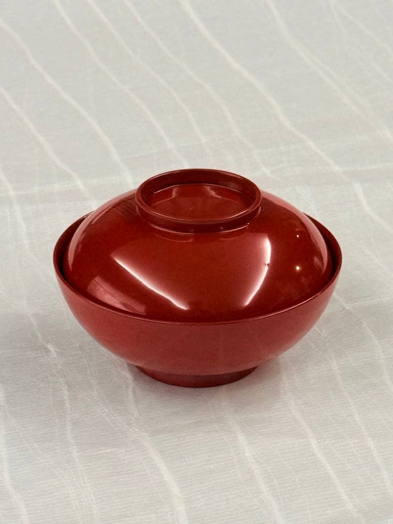 越前漆器 無地 祝膳 総朱 木製