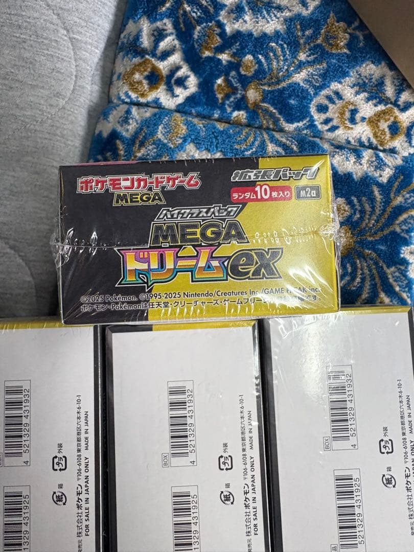 ポケモンカード MEGA ドリームEX 4パック　シュリンク付き