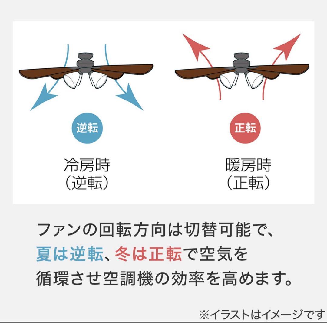 シンプルデザインのシーリングファン(ホワイト)