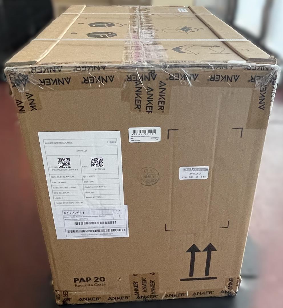 Anker アンカー Solix F1500 ポータブル電源 A1772511