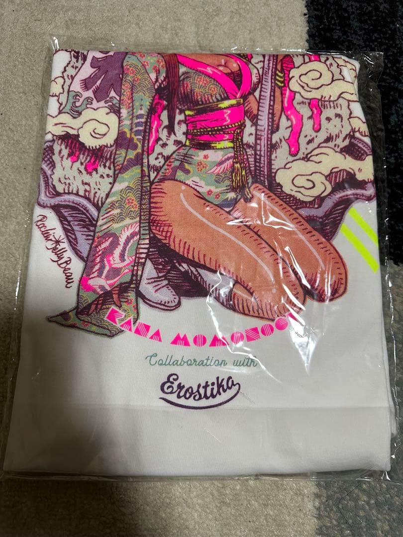 ロッキンジェリービーン 桃乃木かな Tシャツ Erostika コラボ XL 白