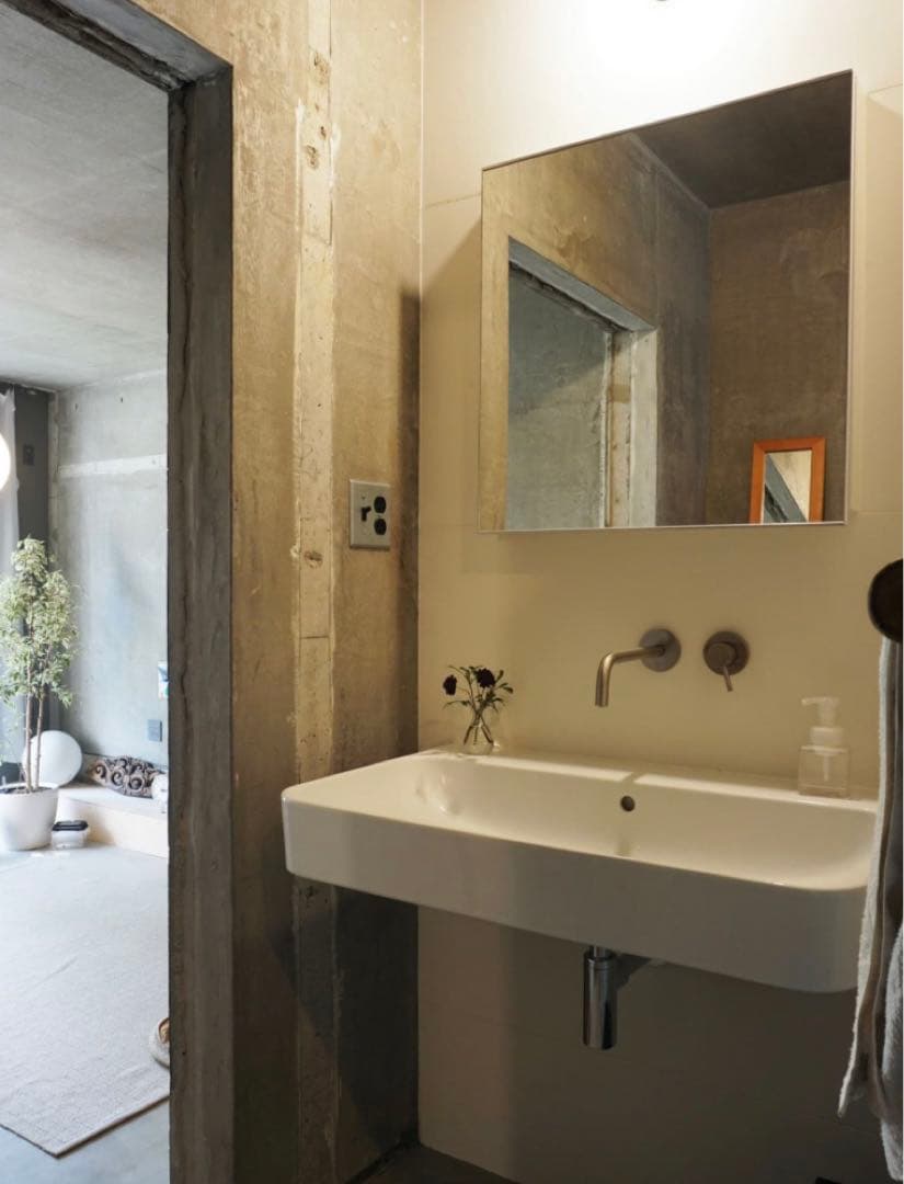 【新品未使用品】toolbox壁付けセパレート混合水栓 洗面用 サテン L248