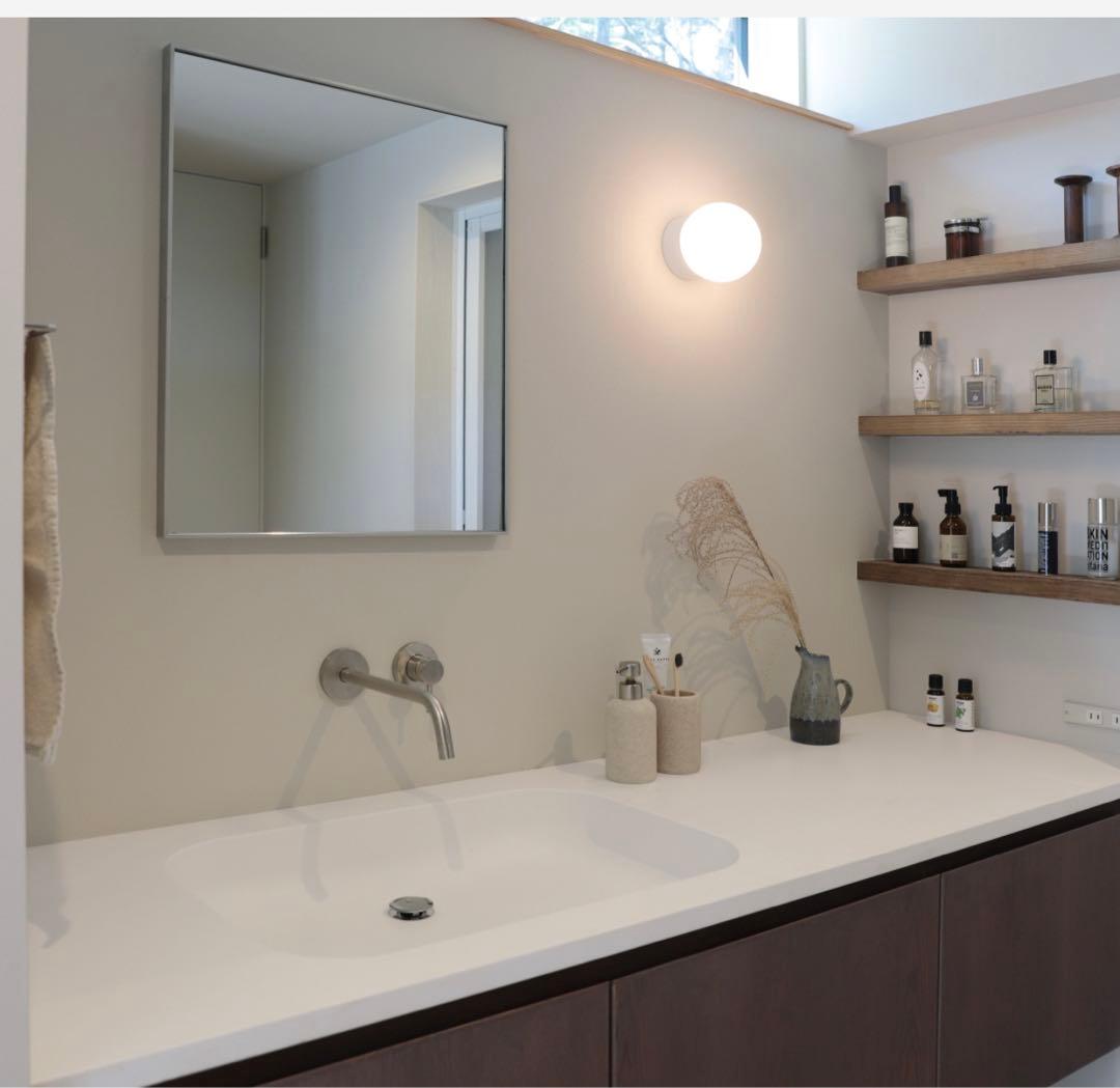 【新品未使用品】toolbox壁付けセパレート混合水栓 洗面用 サテン L248