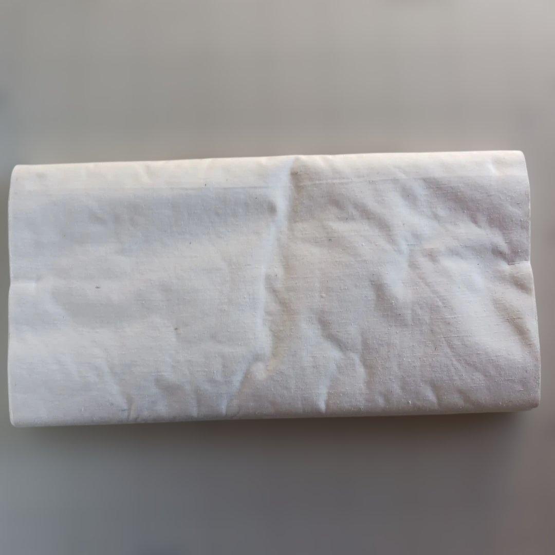 茨城県 結城紬 白無地 反物 未使用品 手織り 正絹