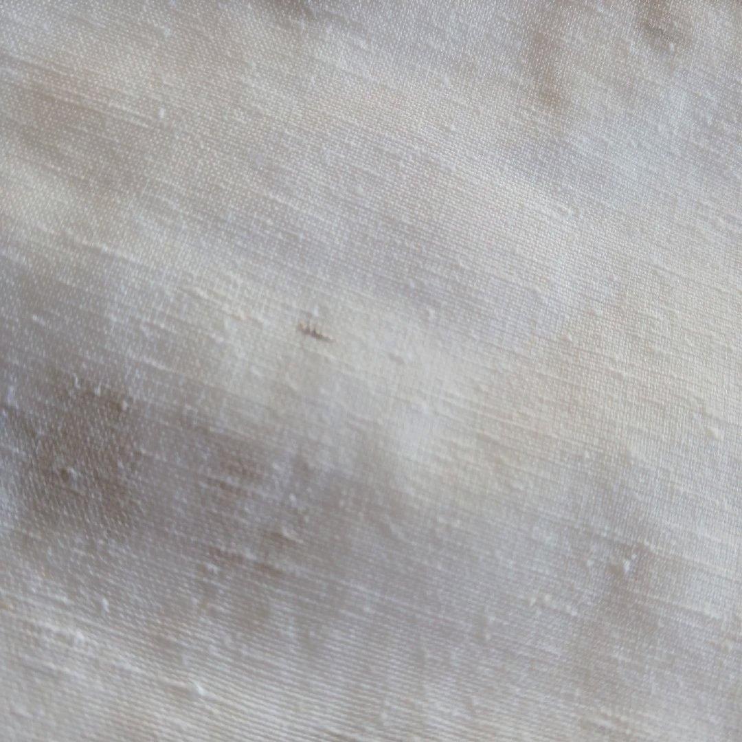茨城県 結城紬 白無地 反物 未使用品 手織り 正絹