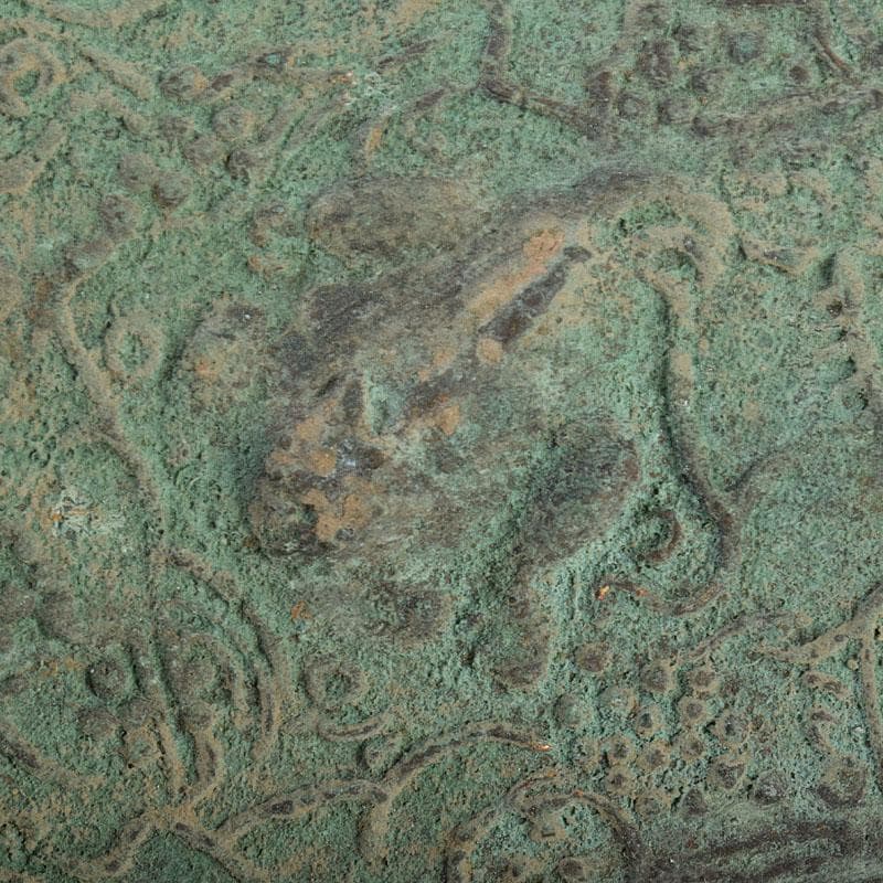 中国　古銅青銅　饕餮文　銅鏡　古鏡　C　R9101