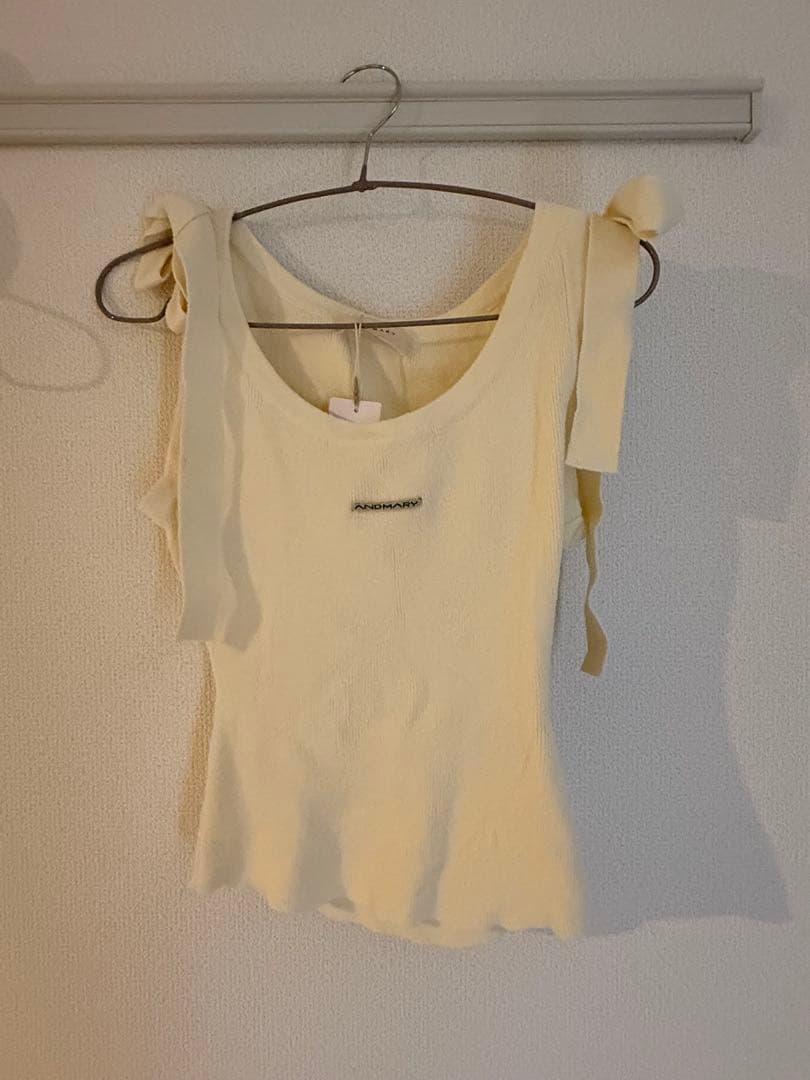 トップス Avrill ribbon tops Ivory