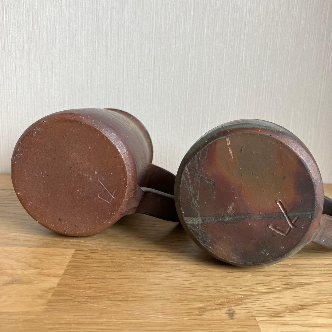 備前焼　ジョッキ　マグカップ　ペア　※