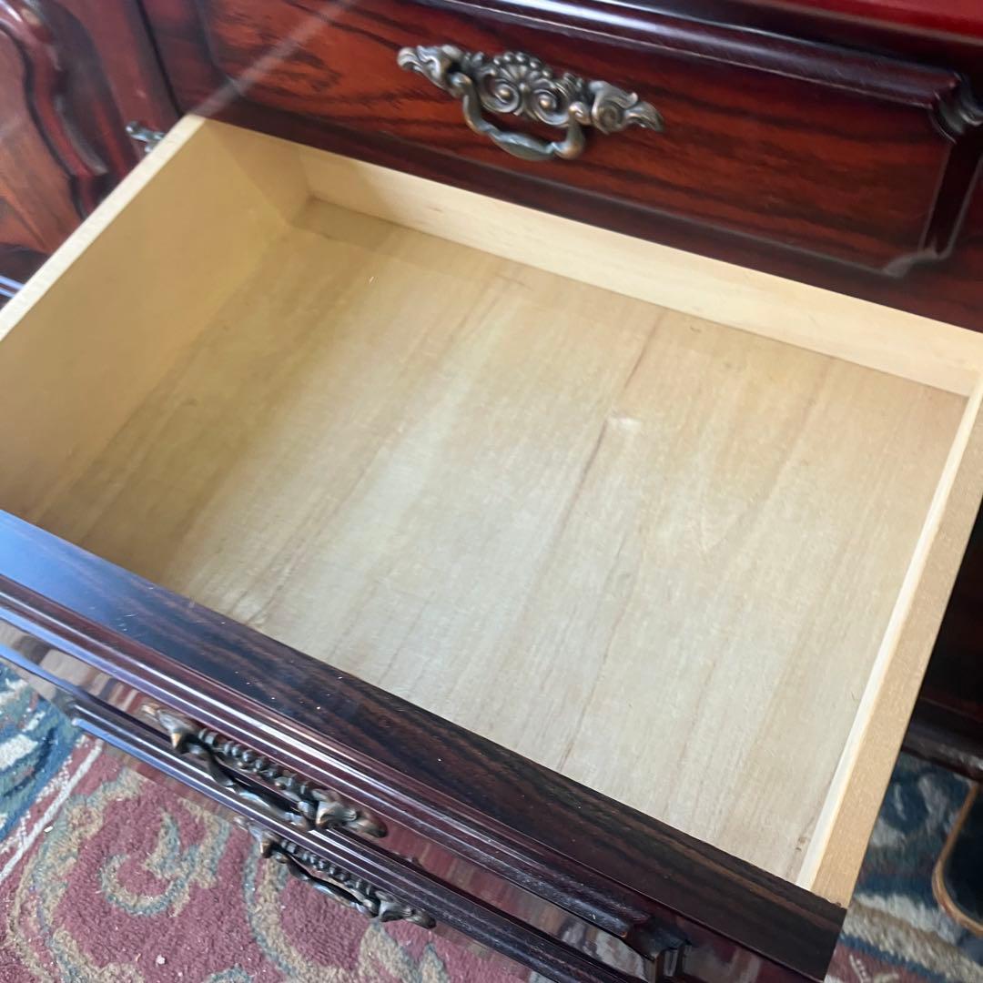 昭和レトロ ミッドセンチュリー 大型 木製サイドボード 飾り棚 古家具 古道具